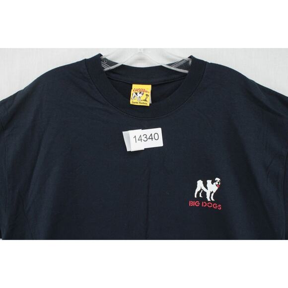 NWT Big Dogs T-shirt Firedog Adult Size Large Black 100% Cotton 2004 Vintage - Picture 9 of 9